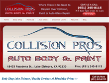 Tablet Screenshot of lakeelsinorebodyshop.com